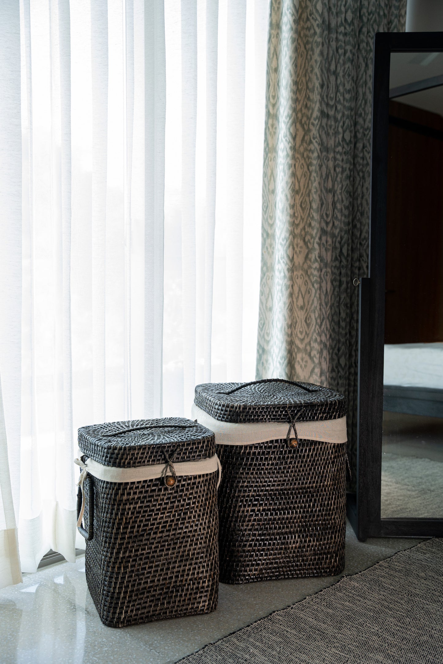 Square Laundry Basket - Black