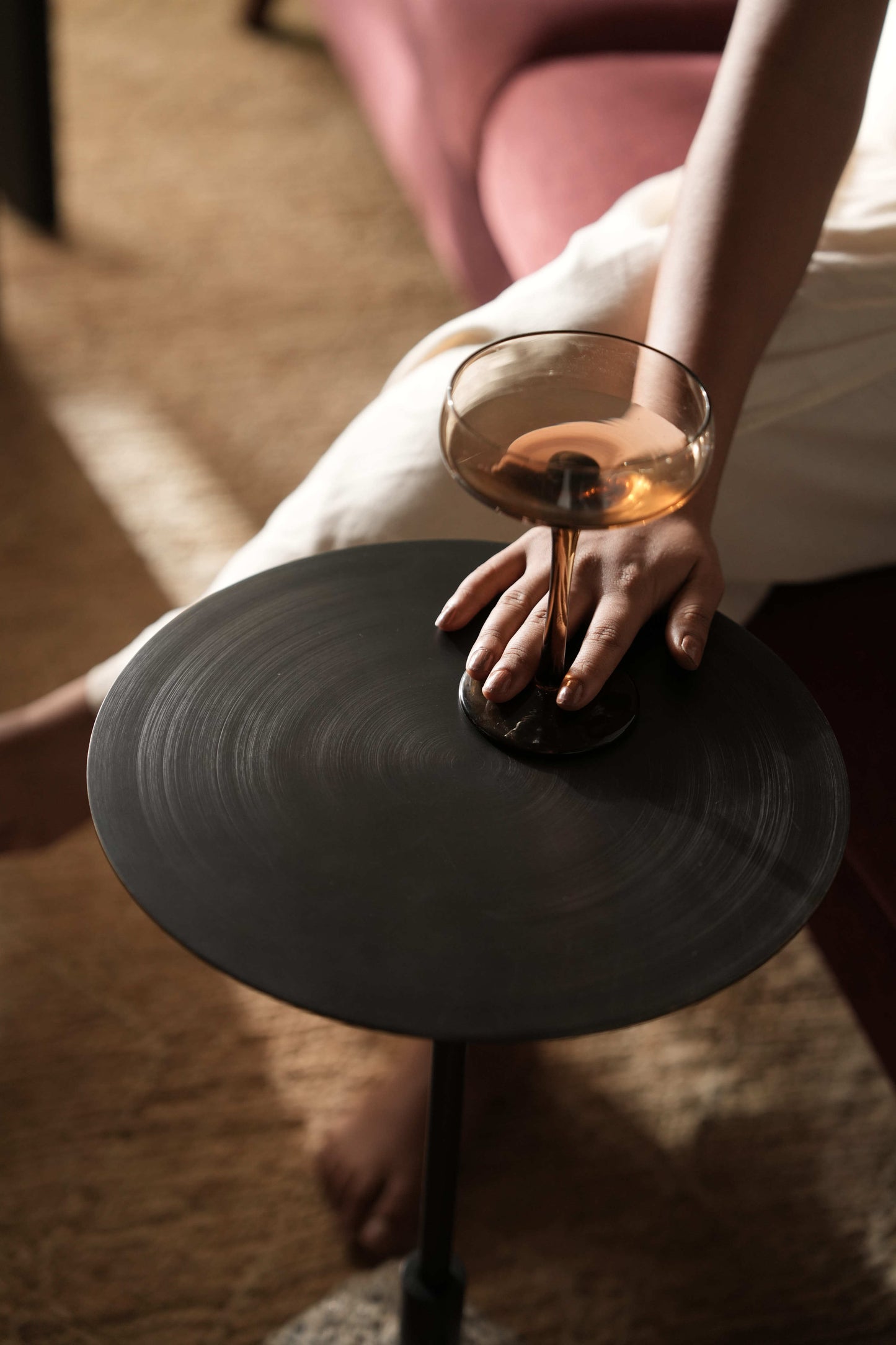 Rock Grey Drinks Table