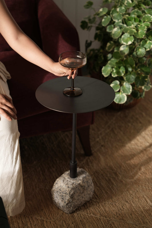 Rock Grey Drinks Table