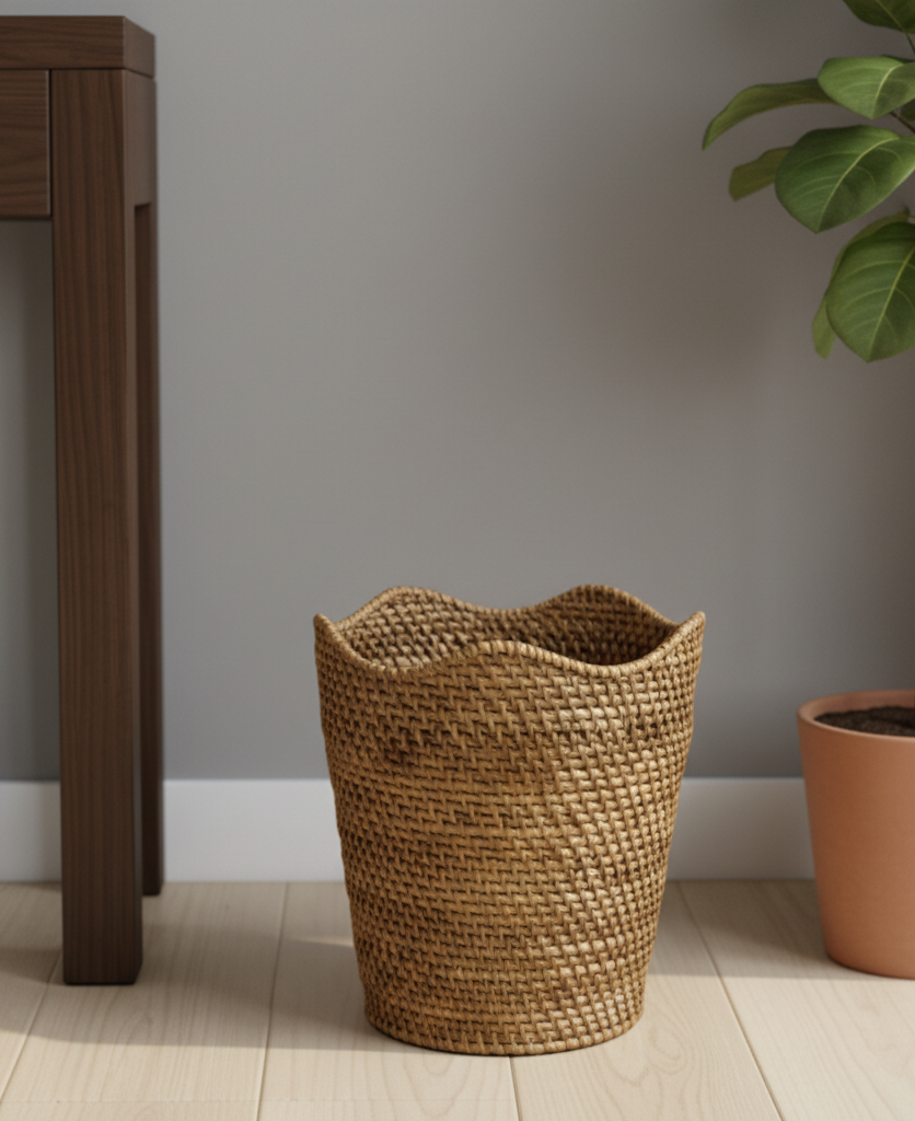 Cane Waste Basket