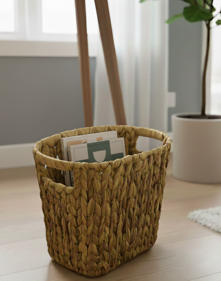 Wicker Waste Basket
