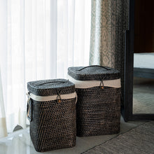 Load image into Gallery viewer, Square Laundry Basket - Black
