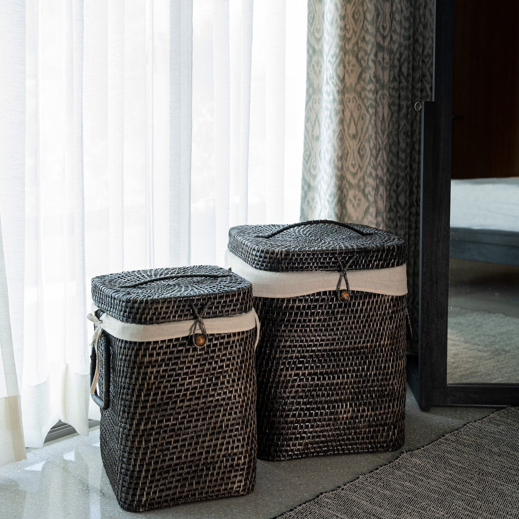 Square Laundry Basket - Black