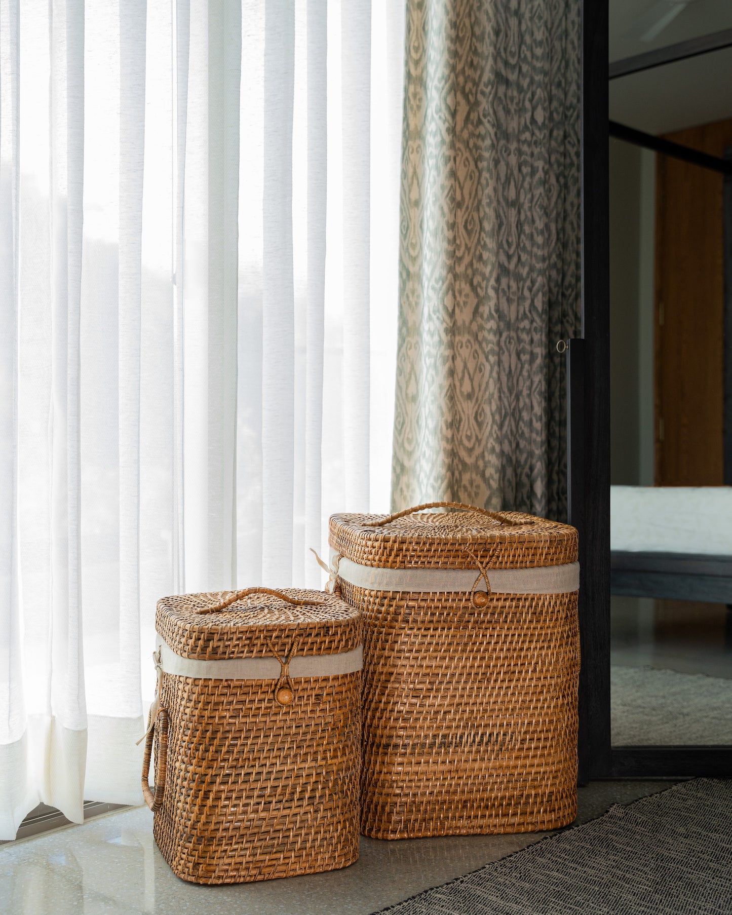 Square Laundry Basket - Natural