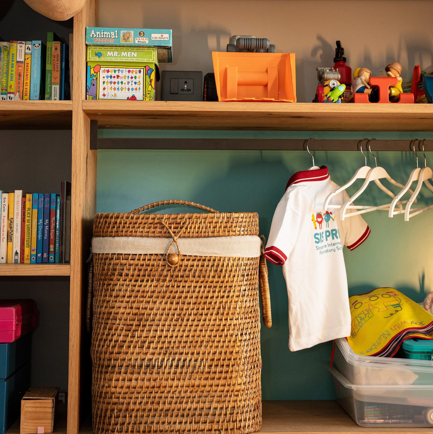 Square Laundry Basket - Natural